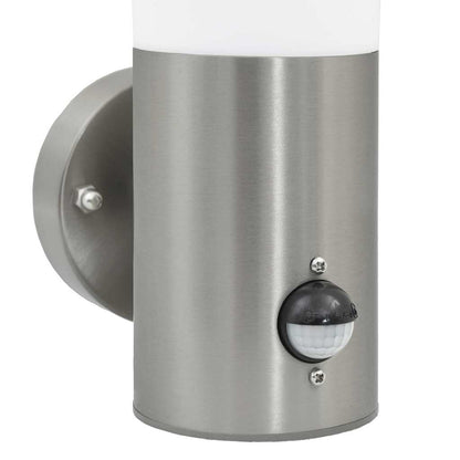 Outdoor Wall Light Silver 12 x 8.5 x 29 cm