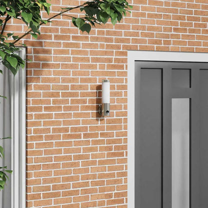 Outdoor Wall Light Silver 12 x 8.5 x 29 cm