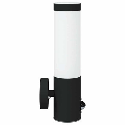 Outdoor Wall Light Black 12 x 8.5 x 29 cm