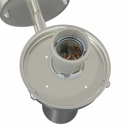 Outdoor Wall Light 2 pcs Silver 28 x 25 x 38 cm