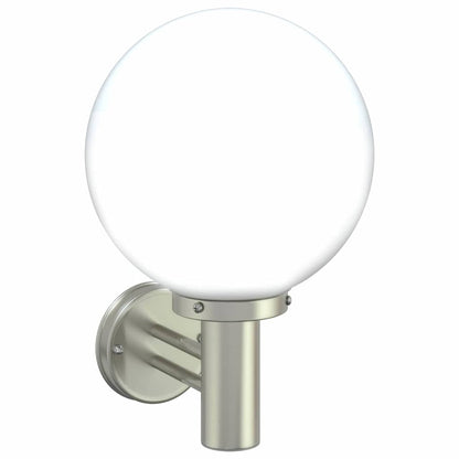Outdoor Wall Light 2 pcs Silver 28 x 25 x 38 cm