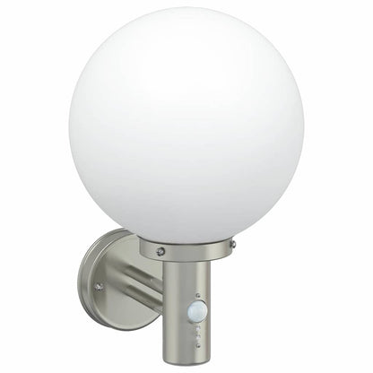 Outdoor Wall Light 2 pcs Silver 28 x 25 x 38 cm