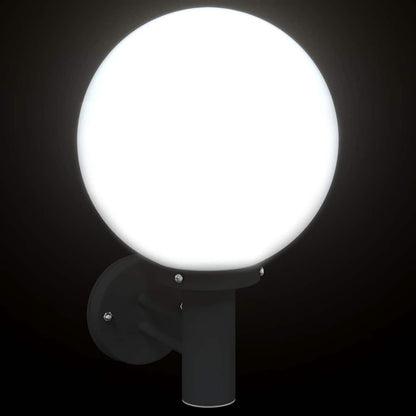Outdoor Wall Light 2 pcs Black 28 x 25 x 38 cm
