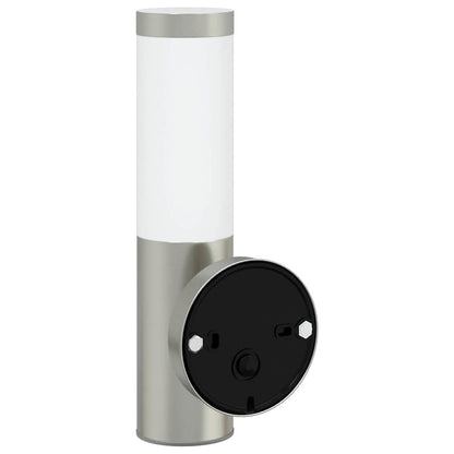 Outdoor Wall Light Silver 15 x 7.5 x 33 cm
