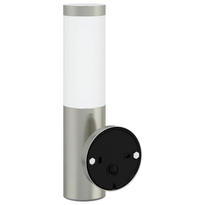 Outdoor Wall Light 2 pcs Silver 15 x 7.5 x 33 cm