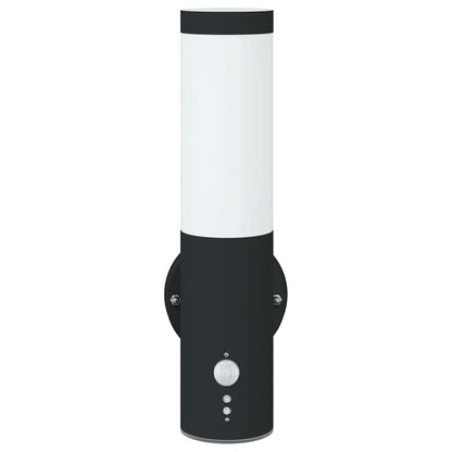Outdoor Wall Light Black 15 x 7.5 x 33 cm