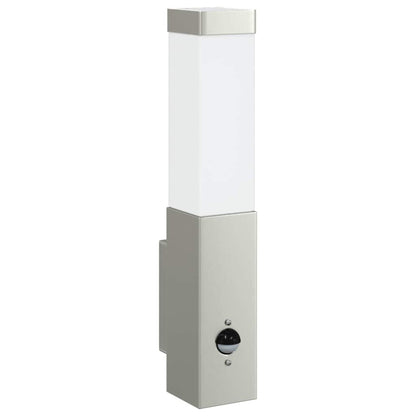 Outdoor Wall Light Silver 10.5 x 6 x 33 cm