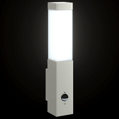 Outdoor Wall Light 2 pcs Silver 10.5 x 6 x 33 cm
