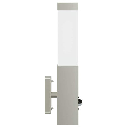 Outdoor Wall Light 2 pcs Silver 10.5 x 6 x 33 cm