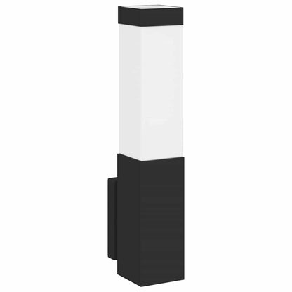 Outdoor Wall Light 2 pcs Black 10.5 x 6 x 33 cm