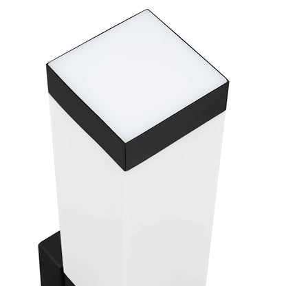 Outdoor Wall Light Black 10.5 x 6 x 33 cm
