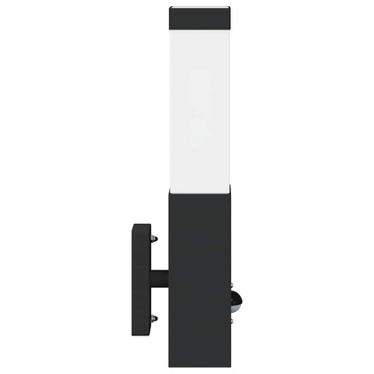 Outdoor Wall Light 2 pcs Black 10.5 x 6 x 33 cm
