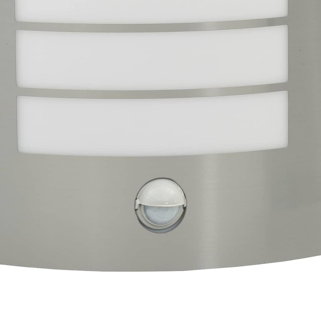 Outdoor Wall Light 2 pcs Silver 23.5 x 9 x 26 cm