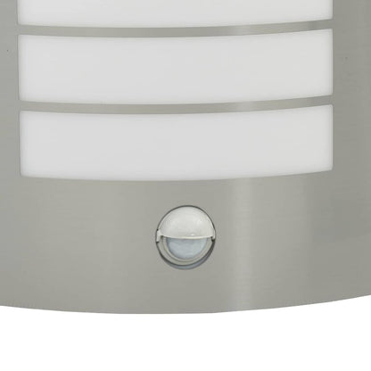 Outdoor Wall Light 2 pcs Silver 23.5 x 9 x 26 cm