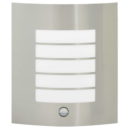 Outdoor Wall Light 2 pcs Silver 23.5 x 9 x 26 cm