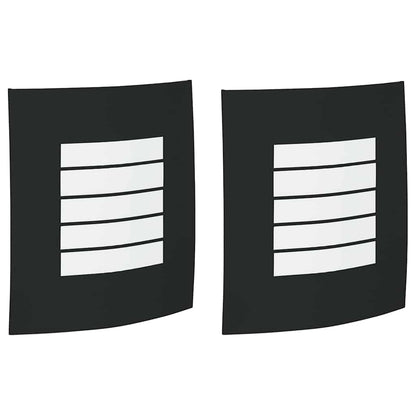 Outdoor Wall Light 2 pcs Black 23.5 x 9 x 26 cm