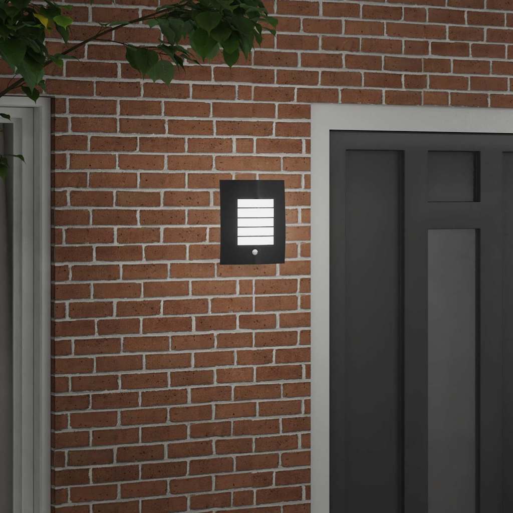 Outdoor Wall Light Black 23.5 x 9 x 26 cm