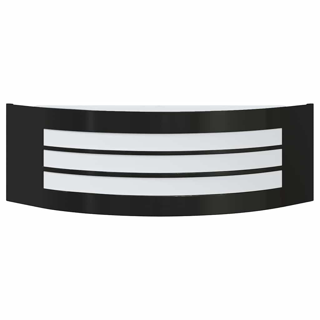 Outdoor Wall Light 2 pcs Black 32 x 10 x 10 cm