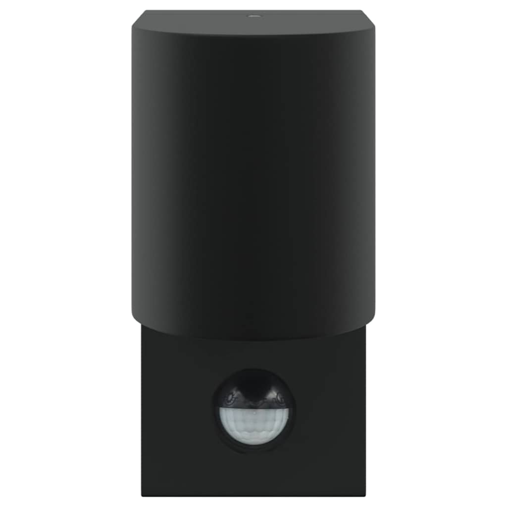 Outdoor Wall Light 2 pcs Black 12 x 7 x 15 cm Stainless Steel