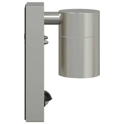 Outdoor Wall Light 2 pcs Silver 6.5 x 10.5 x 16 cm