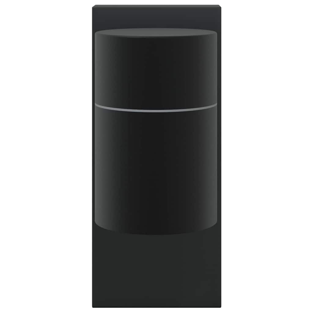 Outdoor Wall Light 2 pcs Black 6.5 x 10.5 x 16 cm