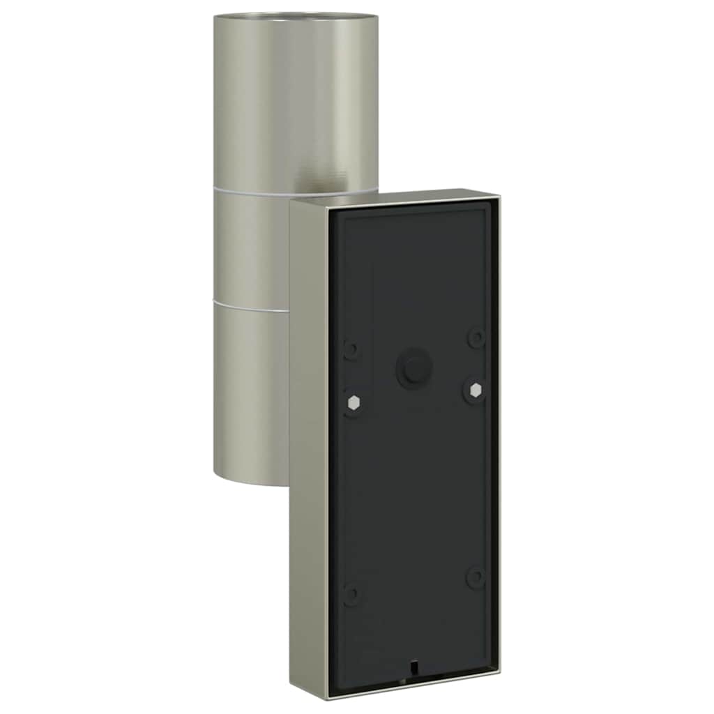 Outdoor Wall Light 2 pcs Silver 7 x 10 x 22 cm