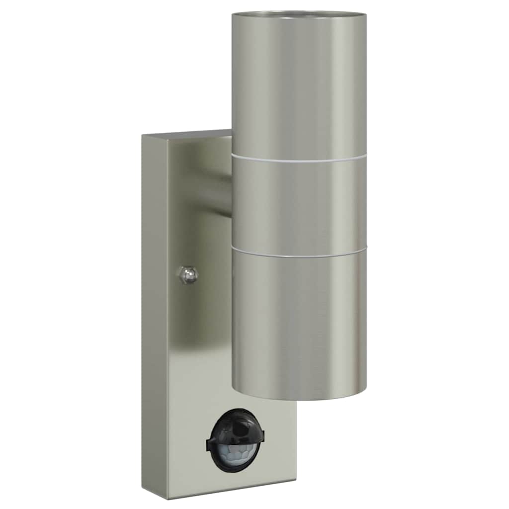 Outdoor Wall Light 2 pcs Silver 7 x 10 x 22 cm