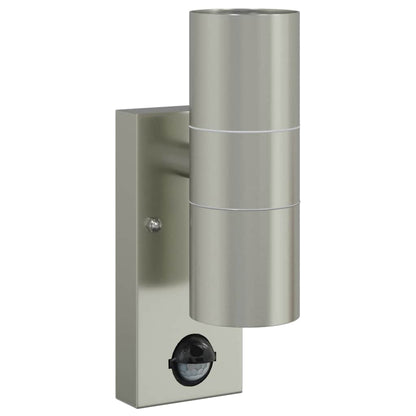 Outdoor Wall Light 2 pcs Silver 7 x 10 x 22 cm