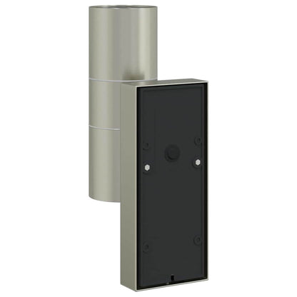 Outdoor Wall Light 2 pcs Silver 7 x 10 x 22 cm