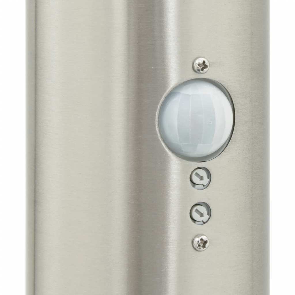 Bollard Lights with Sensor&Outlet 3pcs 110 cm Stainless Steel IP44