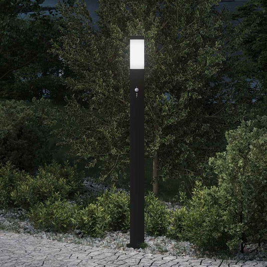 Bollard Light with Sensor 110 cm Stainless Steel IP44