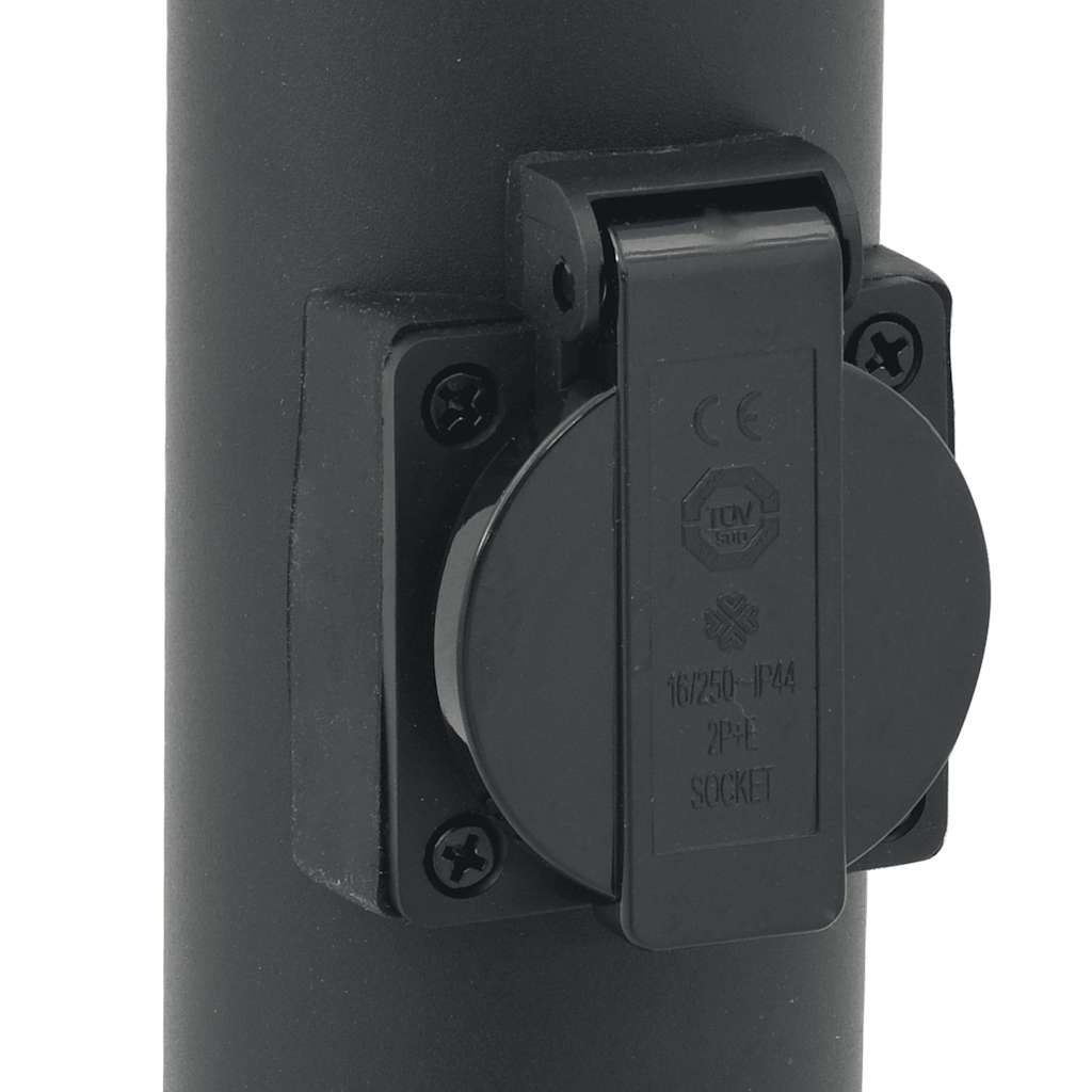 Bollard Lights with Outlet 3pcs 110 cm Stainless Steel IP44