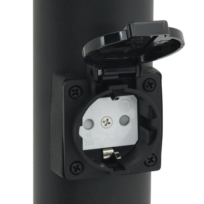 Bollard Lights with Sensor&Outlet 3pcs 50 cm Stainless Steel IP44