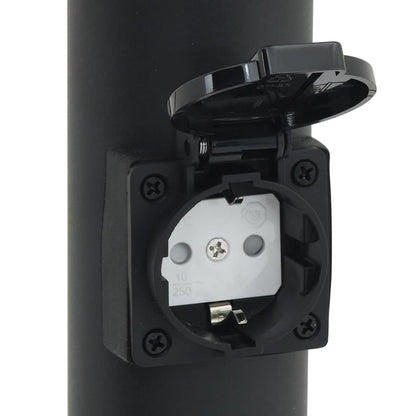 Bollard Lights with Sensor&Outlet 3pcs 80 cm Stainless Steel IP44