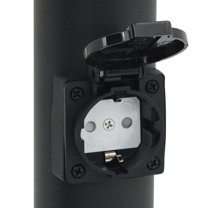 Bollard Lights with Sensor&Outlet 3pcs 110 cm Stainless Steel IP44