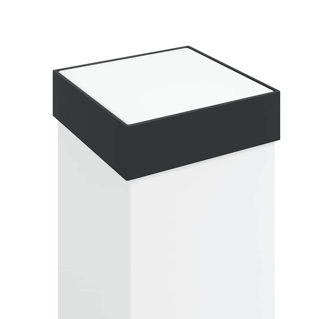 Bollard Lights with Sensor 3 pcs 80 cm Black IP44