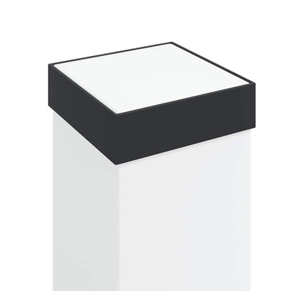 Bollard Lights with Sensor 3 pcs 80 cm Black IP44