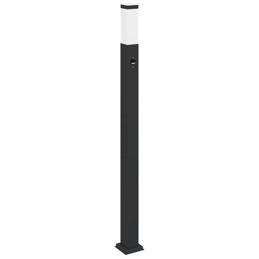 Bollard Light with Sensor 110 cm Black IP44