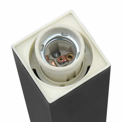 Bollard Lights with Outlet 3 pcs 110 cm Black IP44
