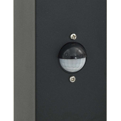 Bollard Lights with Sensor&Outlet 3 pcs 80 cm Black IP44