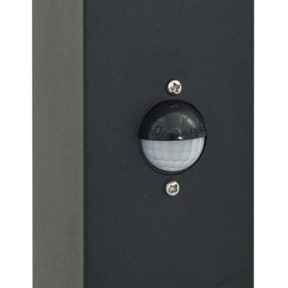Bollard Lights with Sensor&Outlet 3 pcs 110 cm Black IP44