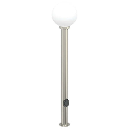 Bollard Lights with Outlet 3 pcs 120 cm Stainless Steel IP44