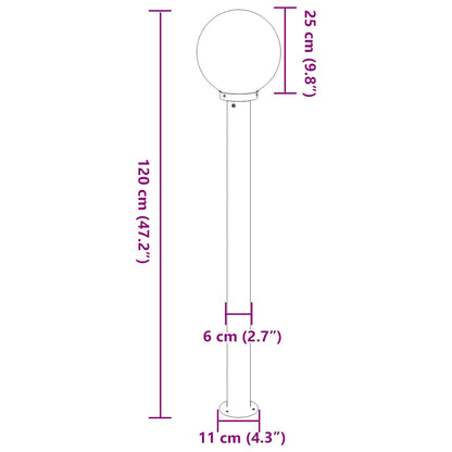 Bollard Light 120 cm Black IP44