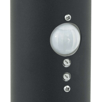 Bollard Lights with Sensor 3 pcs 80 cm Black IP44