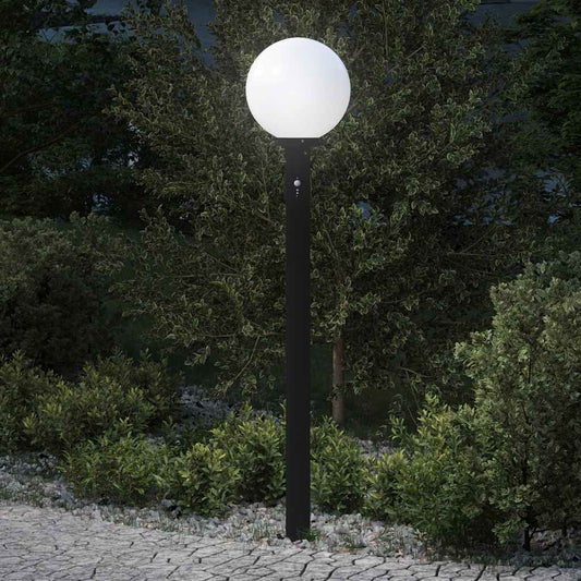 Bollard Light with Sensor 120 cm Black IP44