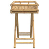 Folding Tray Table 60x40x68 cm Bamboo