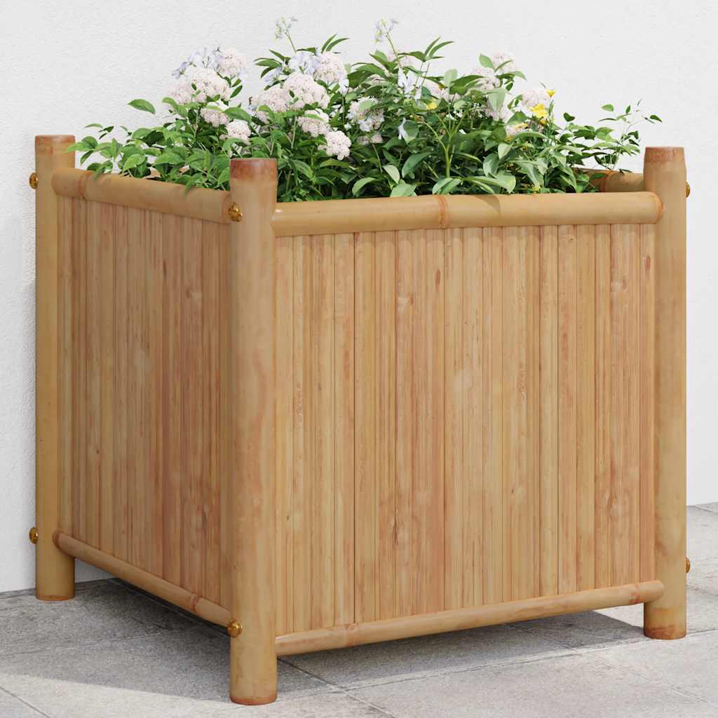 Planter 15.7"x15.7"x15.7" Bamboo