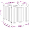 Planter 50x50x50 cm Bamboo