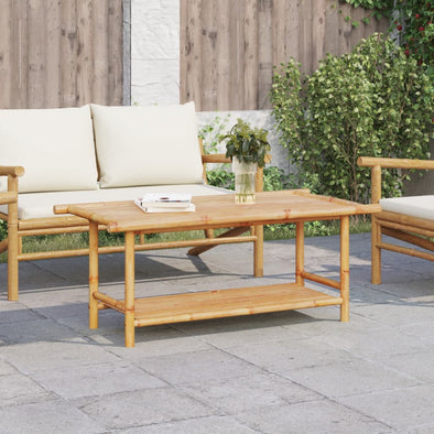 Coffee Table 43.3"x21.7"x17.7" Bamboo