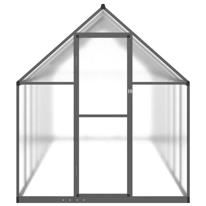 Greenhouse with Base Frame Anthracite 445x169x195 cm Aluminium